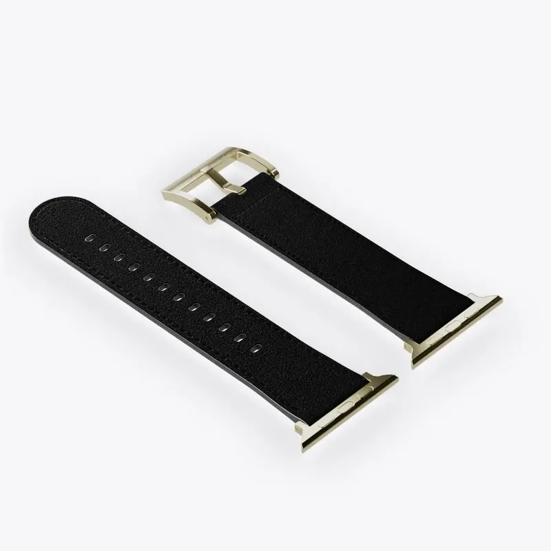 Classic Apple Watch Band - Black & Gold