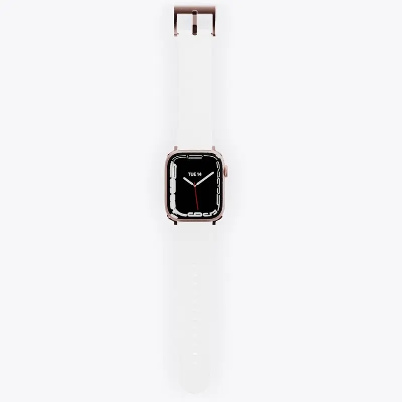 Apple Watch Band - White & Rose Gold